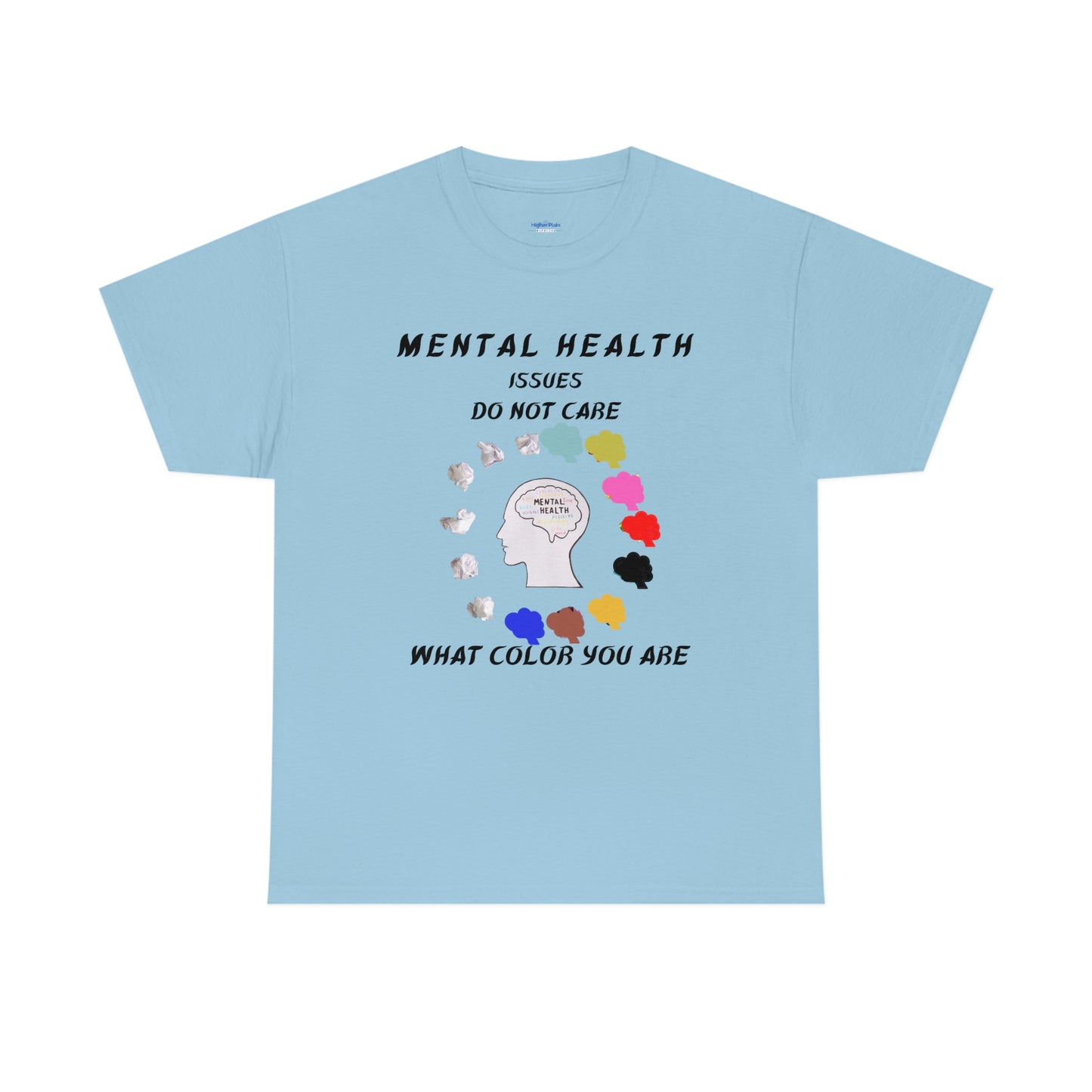 Mental Health Color Unisex Heavy Cotton Tee