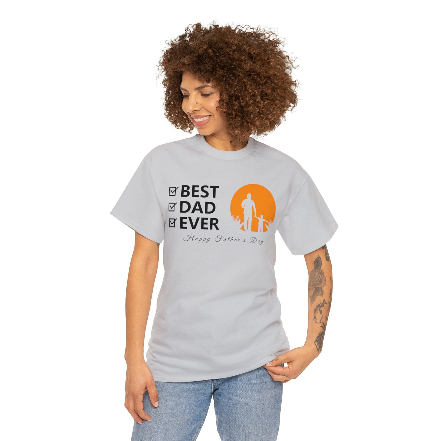 Exotic Print Father's Day Unisex Heavy Cotton Tee