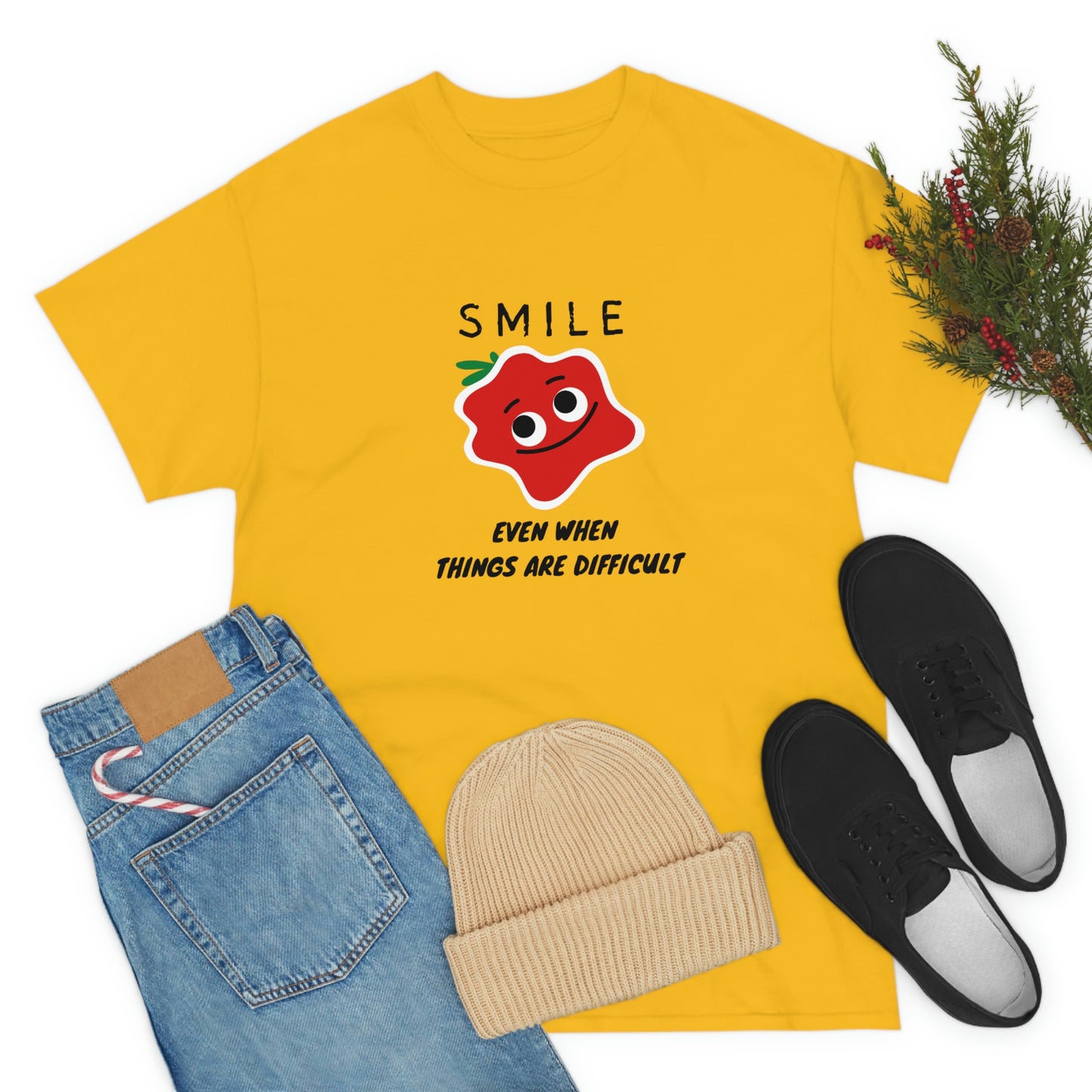 Smile Unisex Heavy Cotton Tee