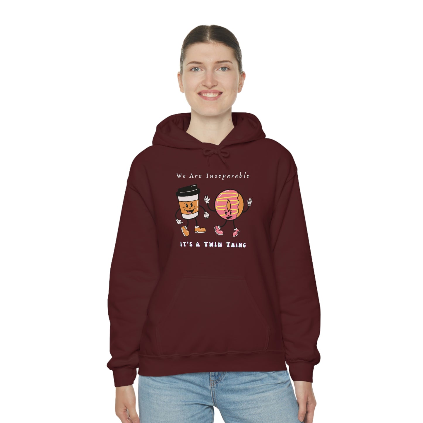 Twin, Unisex Heavy Blend™ Hooded Sweatshirt