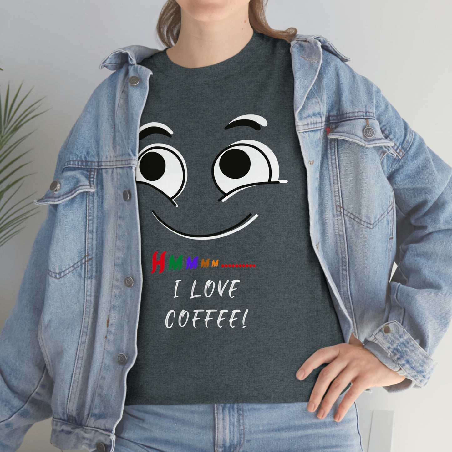 Hmmm... I Love Coffee! Unisex Heavy Cotton Tee