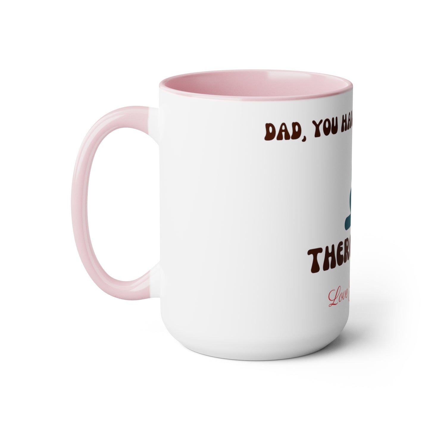 Exotic Print Fathers Day Two-Tone Coffee Mugs, 15oz