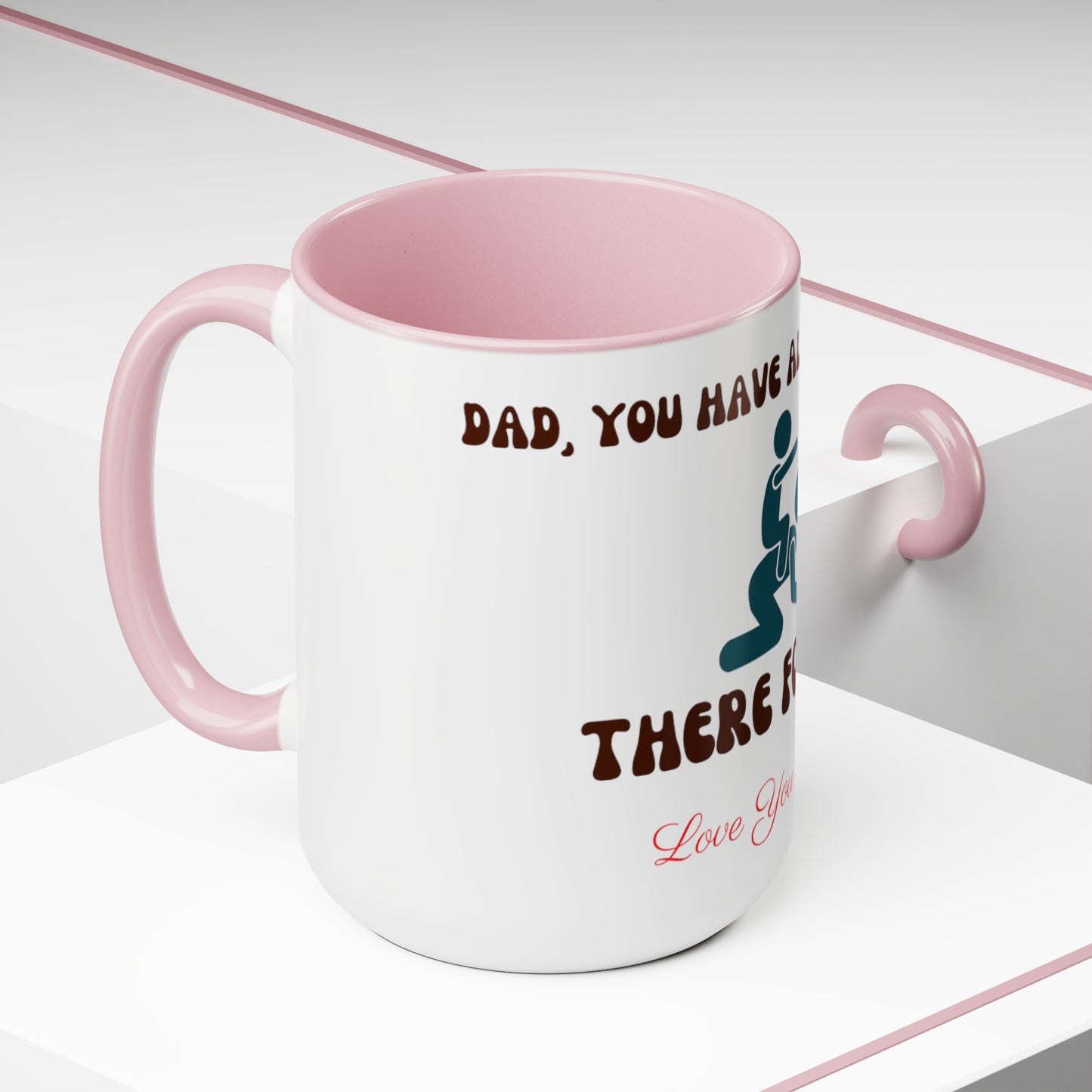 Exotic Print Fathers Day Two-Tone Coffee Mugs, 15oz