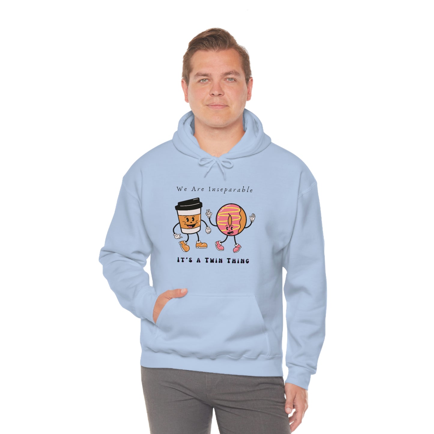 Twin, Unisex Heavy Blend™ Hooded Sweatshirt