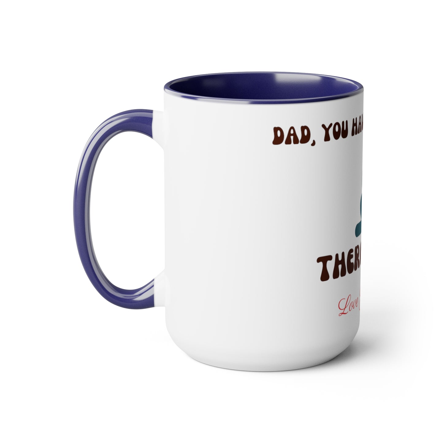 Exotic Print Fathers Day Two-Tone Coffee Mugs, 15oz