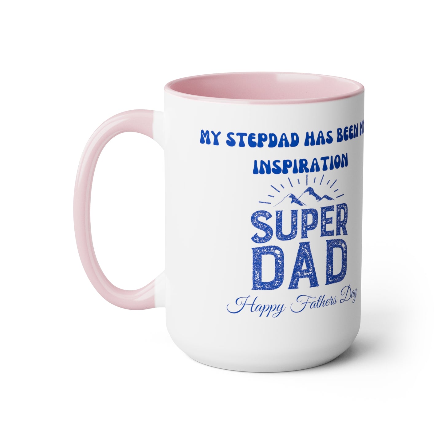 Exotic Print Fathers Day Two-Tone Coffee Mugs, 15oz