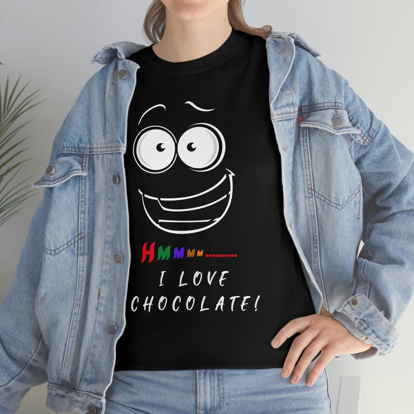 Hmmm... I Love Chocolate Unisex Heavy Cotton Tee