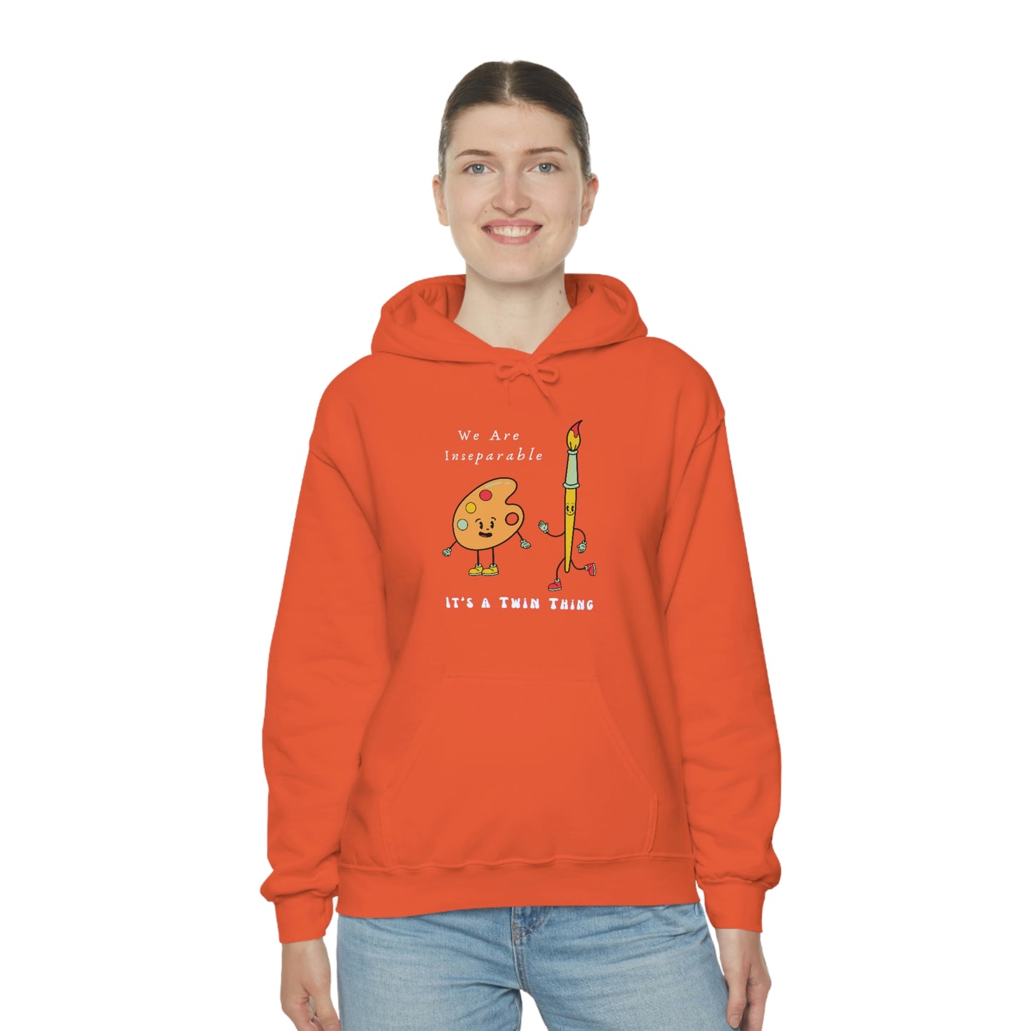 Twin, Unisex Heavy Blend™ Hooded Sweatshirt