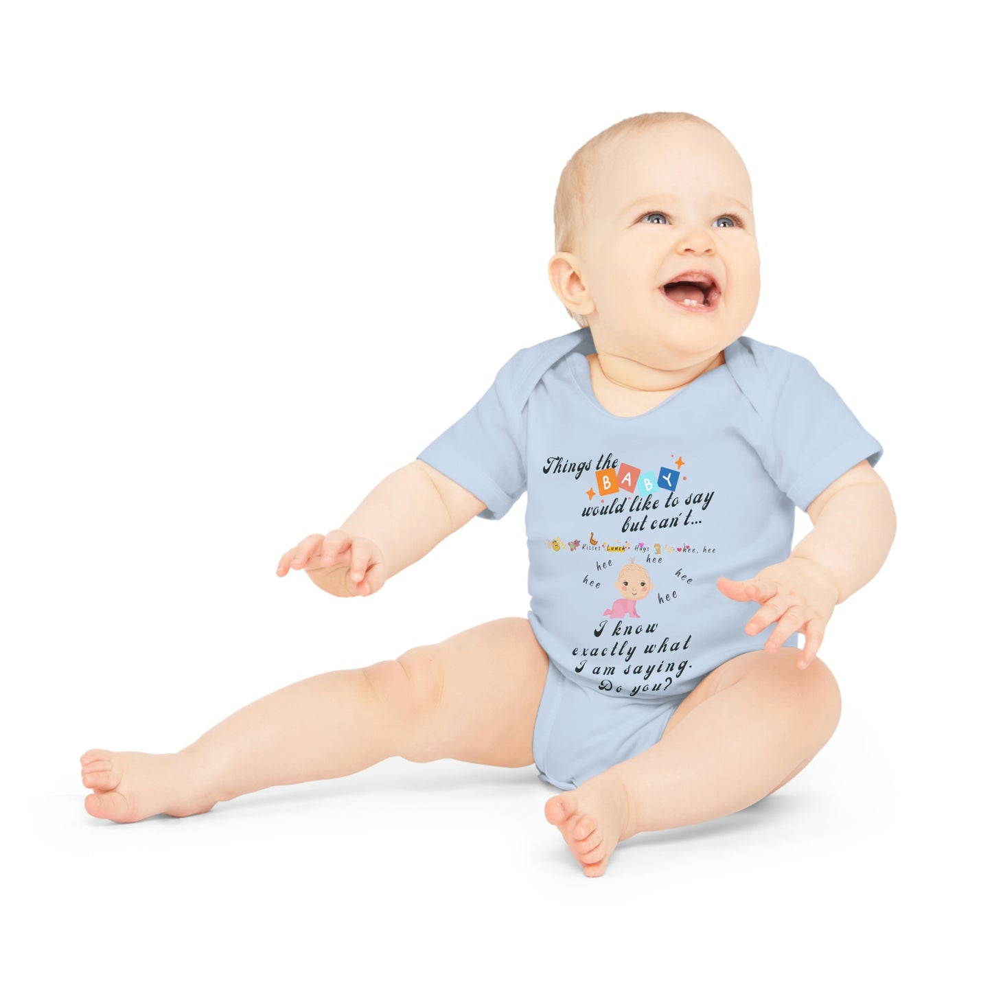 Baby Talk, Baby Organic Short Sleeve Bodysuit