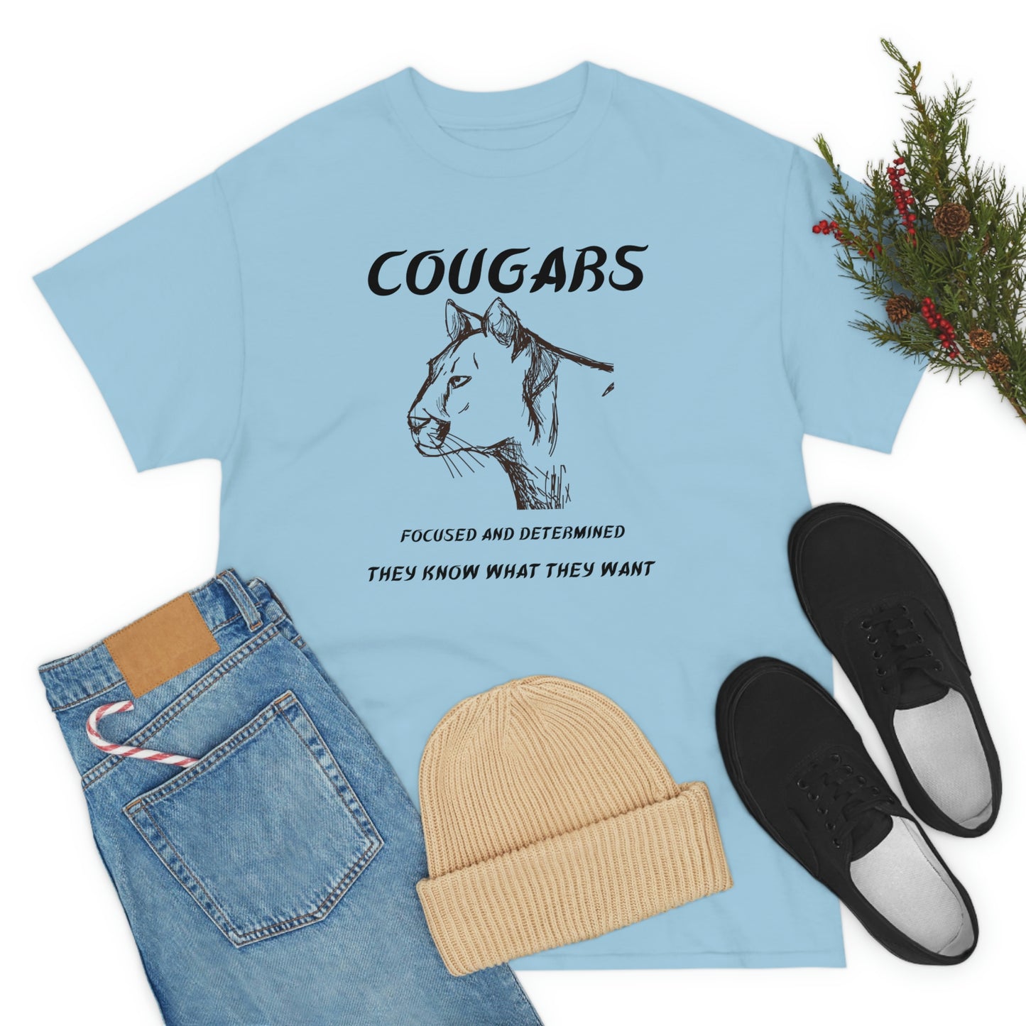 Cougars Unisex Heavy Cotton Tee