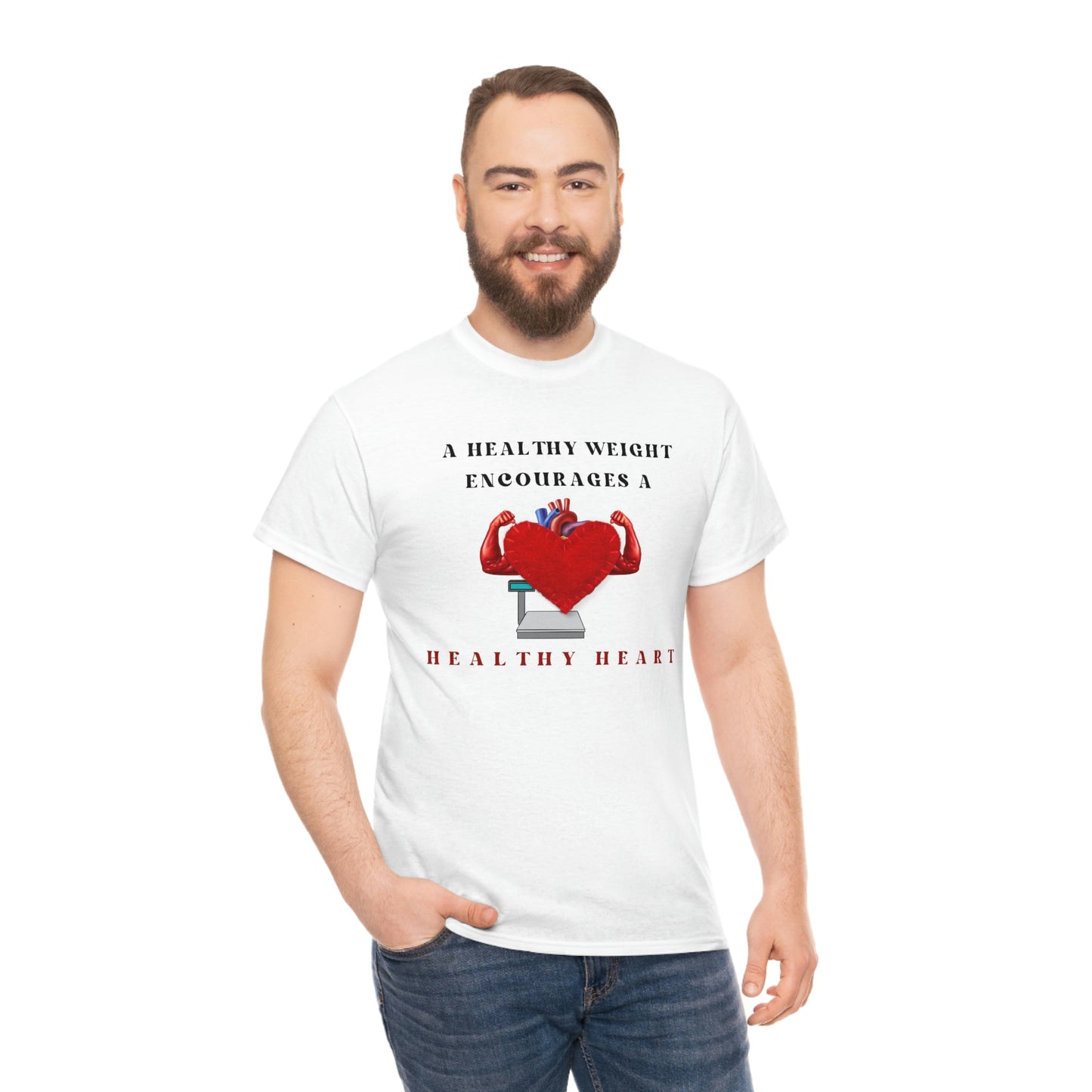 Healthy Weight Healthy Heart Unisex Heavy Cotton Tee