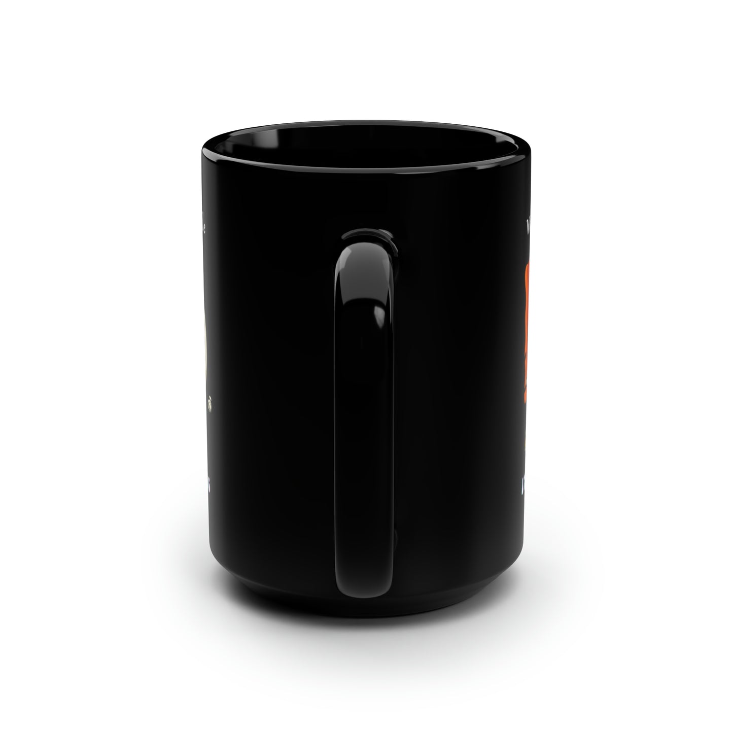 Twin Black Mug, 15oz