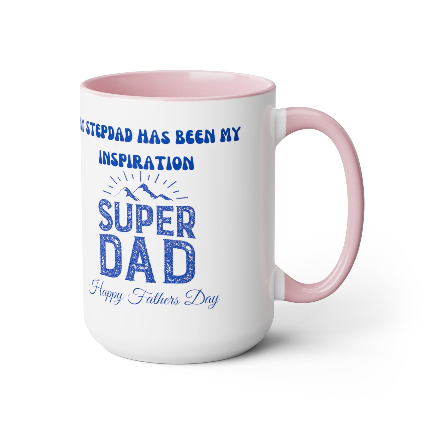 Exotic Print Fathers Day Two-Tone Coffee Mugs, 15oz