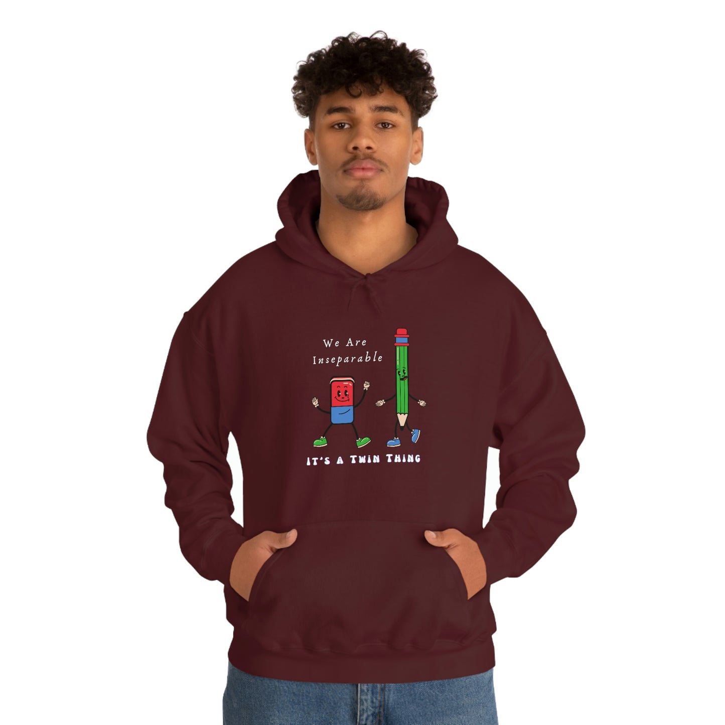 Twin, Unisex Heavy Blend™ Hooded Sweatshirt