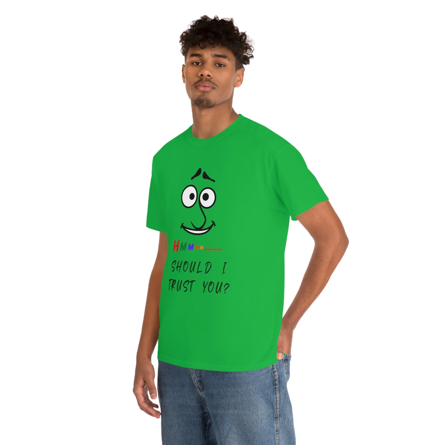 Hmmm, Funny, Unisex Heavy Cotton Tee