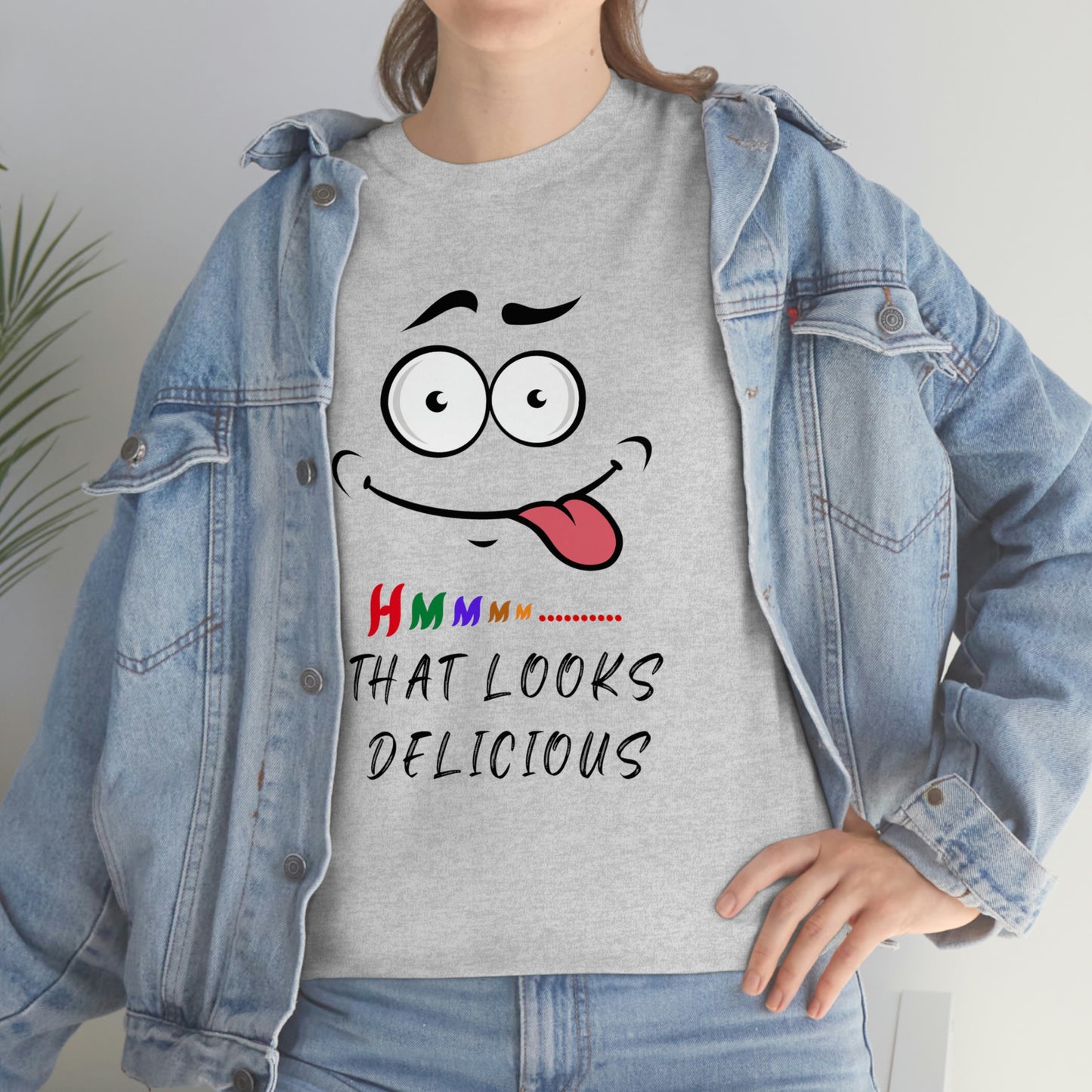 Hmmm, Funny, Unisex Heavy Cotton Tee