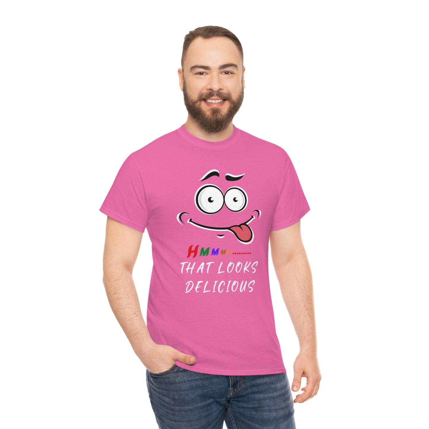 Hmmm, Funny, Unisex Heavy Cotton Tee