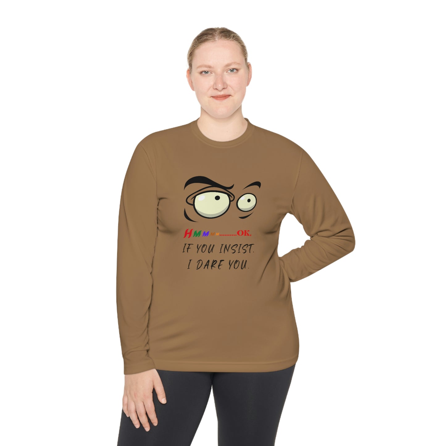 Hmmm, Unisex Lightweight Long Sleeve Tee