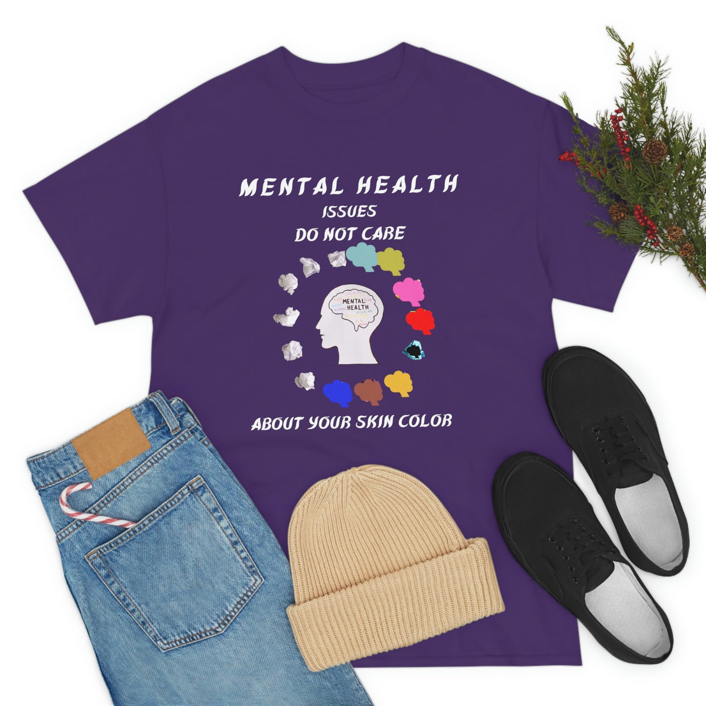 Mental Health Unisex Heavy Cotton Tee