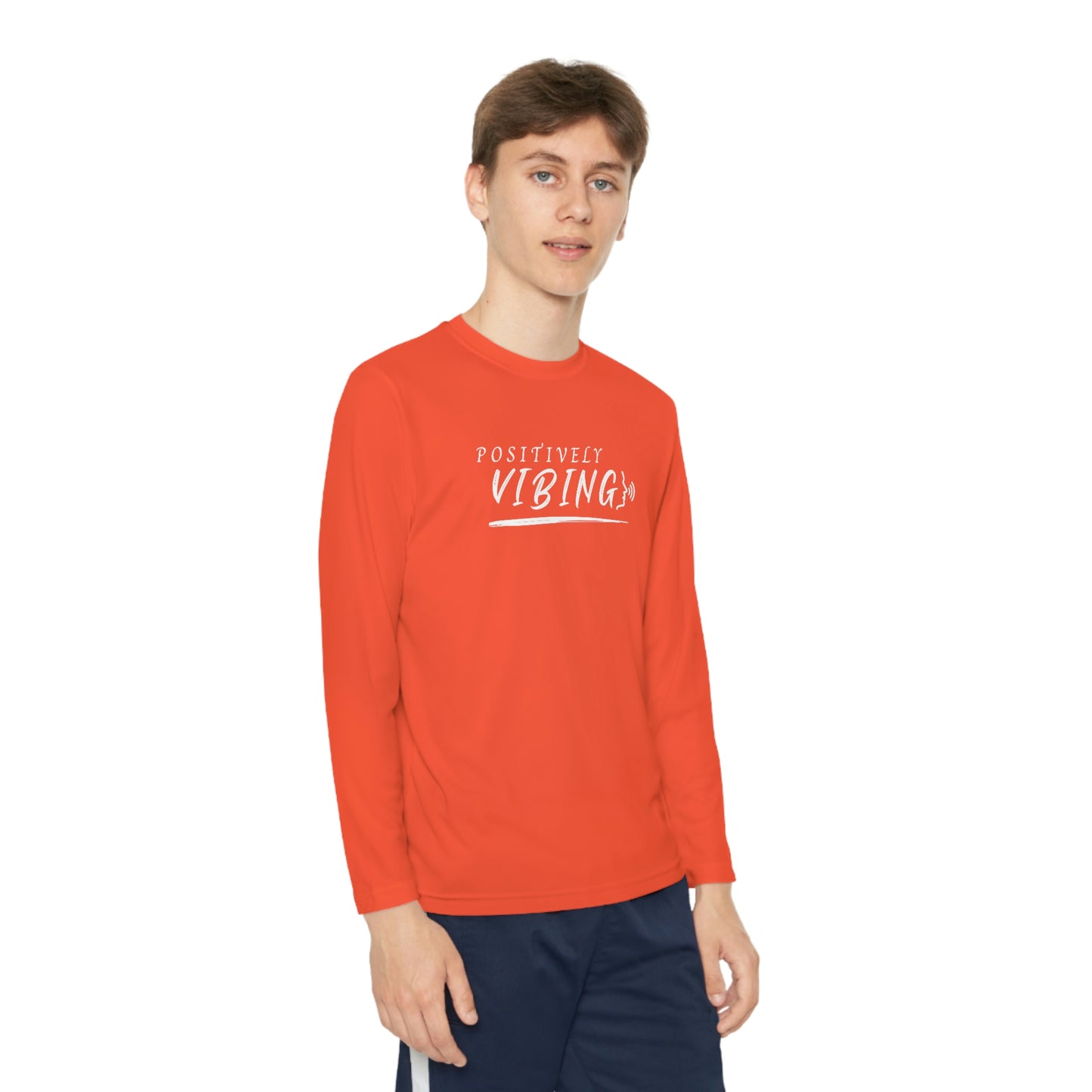 Vibes, Youth Long Sleeve Competitor Tee