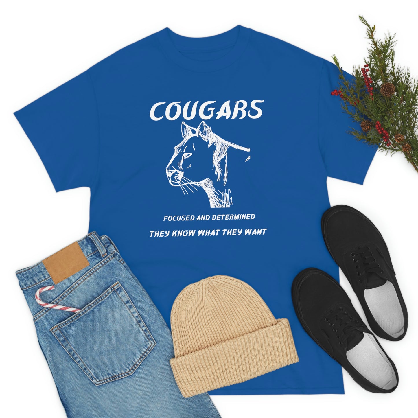 Cougars Unisex Heavy Cotton Tee