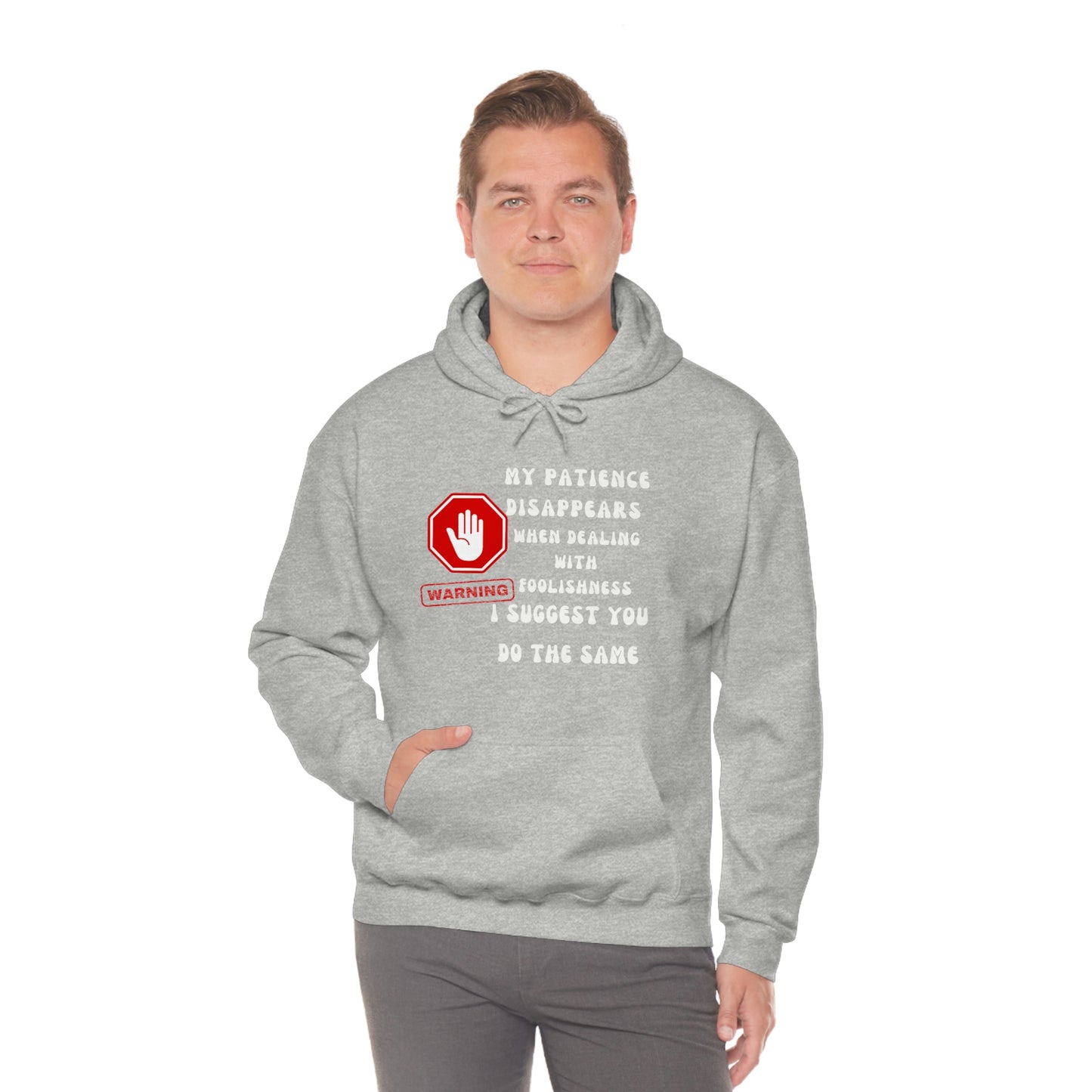 Warning, Unisex Heavy Blend™ Hooded Sweatshirt