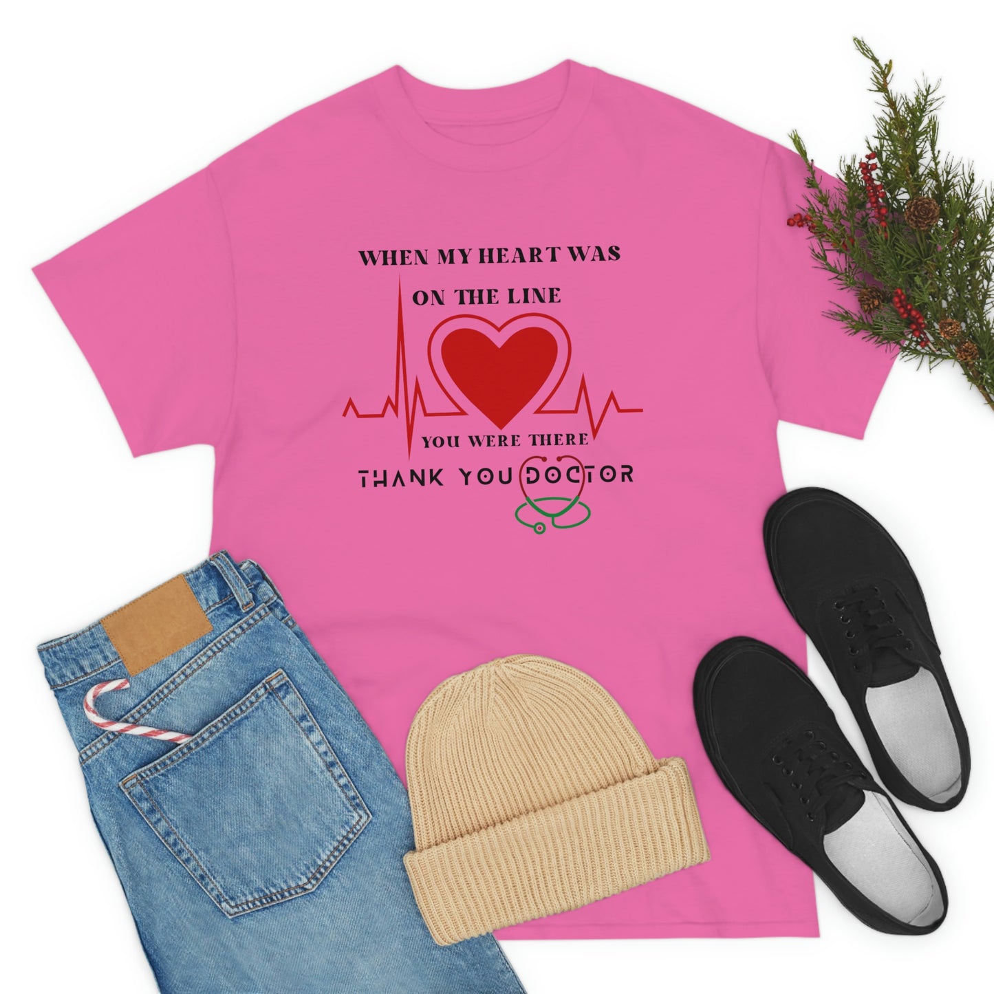 Medical, CVICU, EKG, Unisex Heavy Cotton Tee