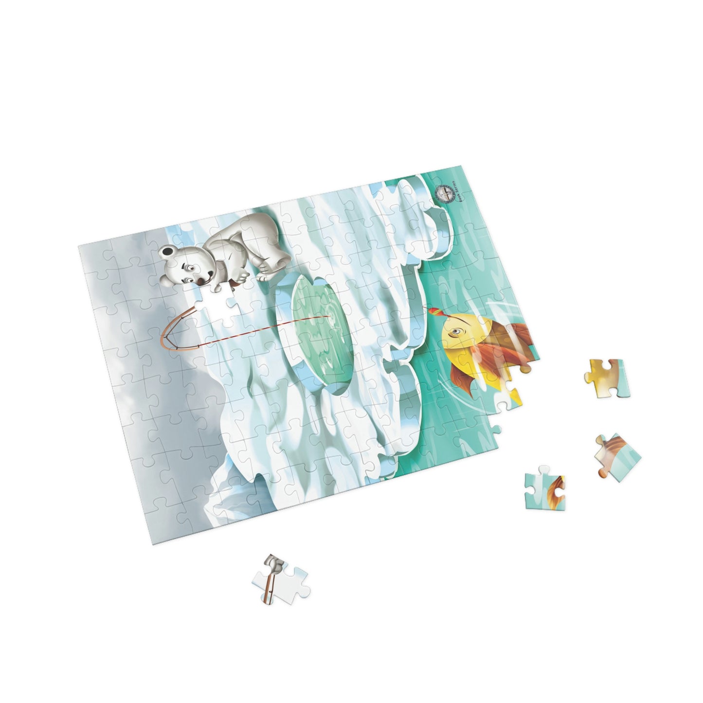 Poro the Polar Bear Fishing Puzzle (96, 252, 500, 1000-Piece)