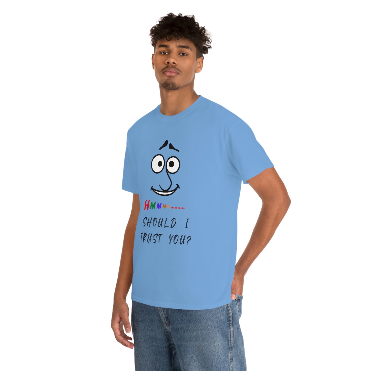 Hmmm, Funny, Unisex Heavy Cotton Tee