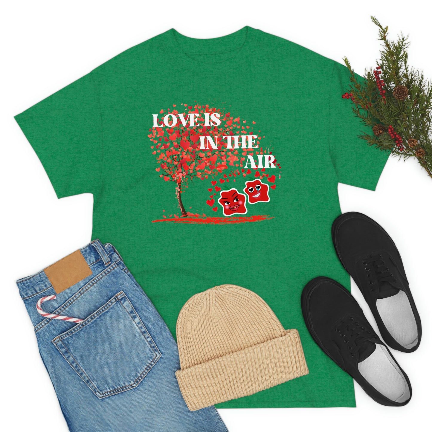 Love Is In The Air Smile Unisex Heavy Cotton Tee