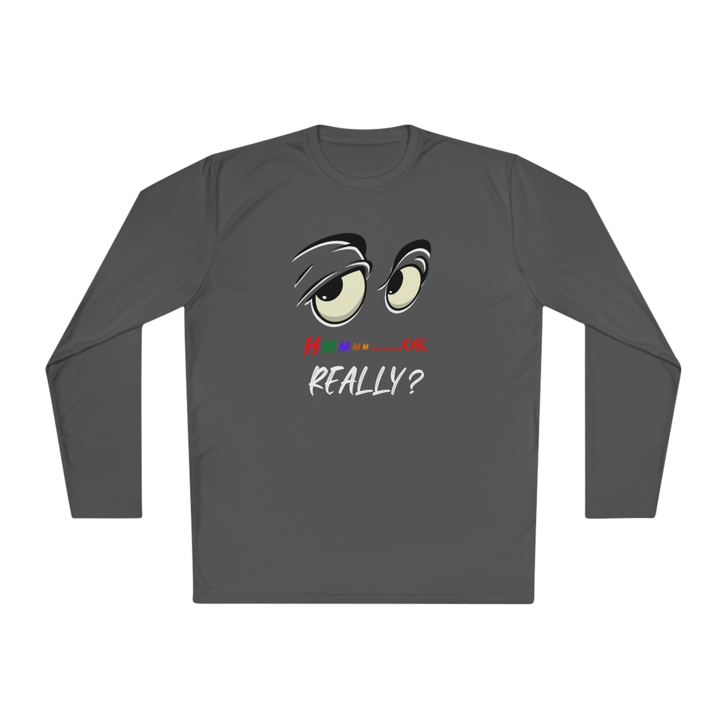 Hmmm, Unisex Lightweight Long Sleeve Tee