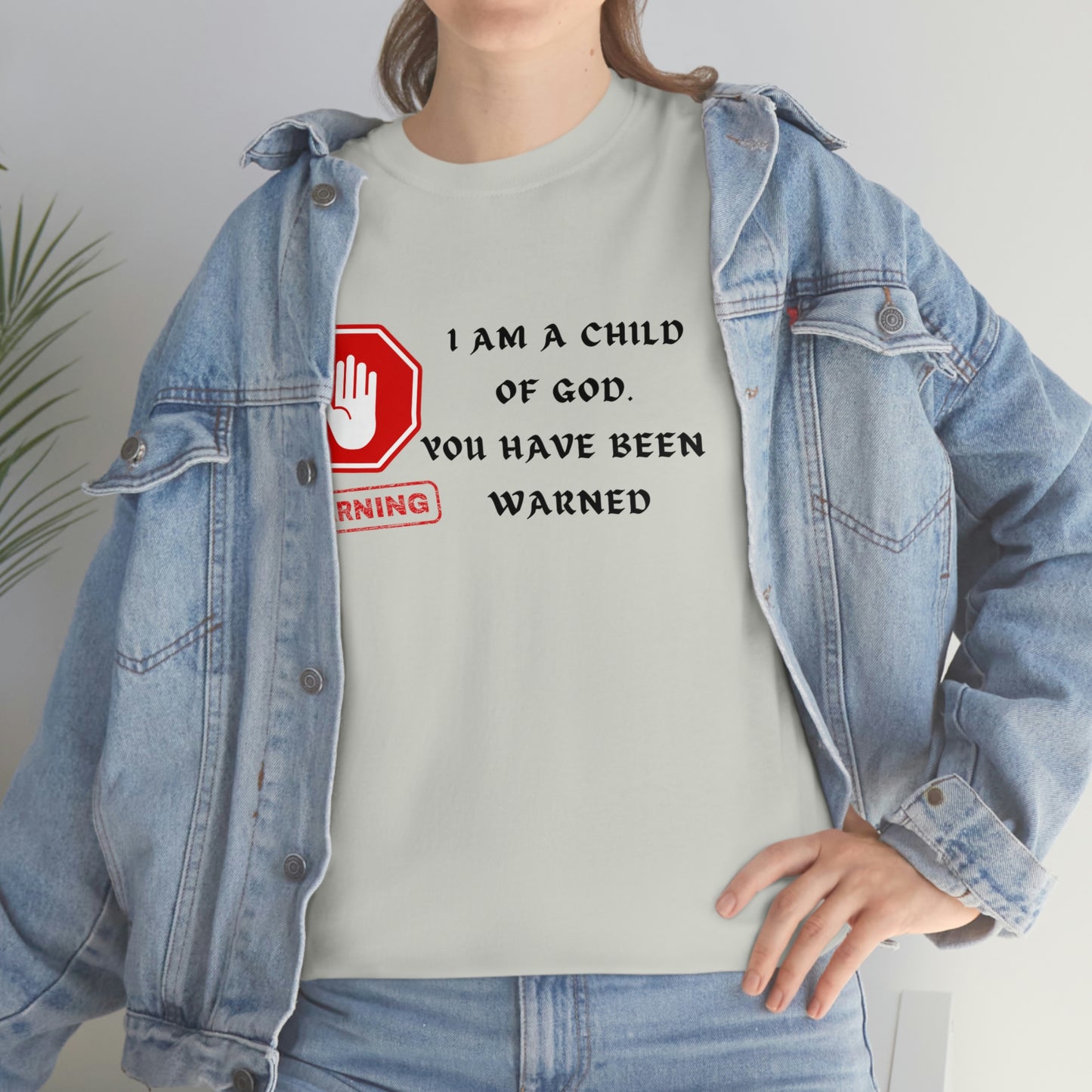 Warning Unisex Heavy Cotton Tee