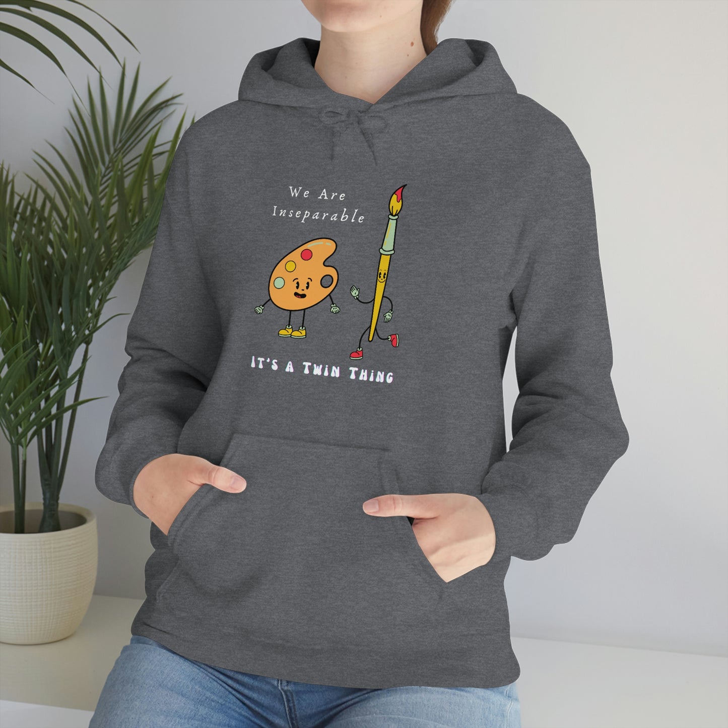 Twin, Unisex Heavy Blend™ Hooded Sweatshirt