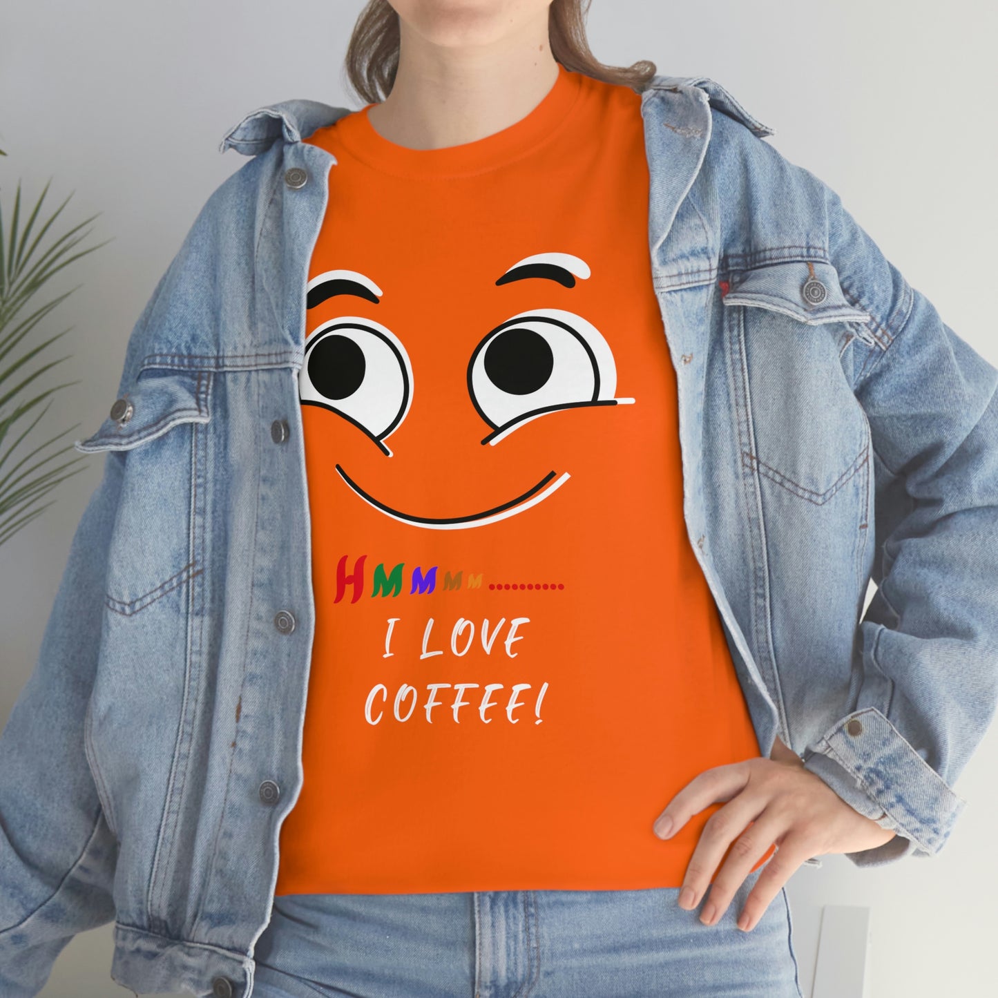 Hmmm... I Love Coffee! Unisex Heavy Cotton Tee