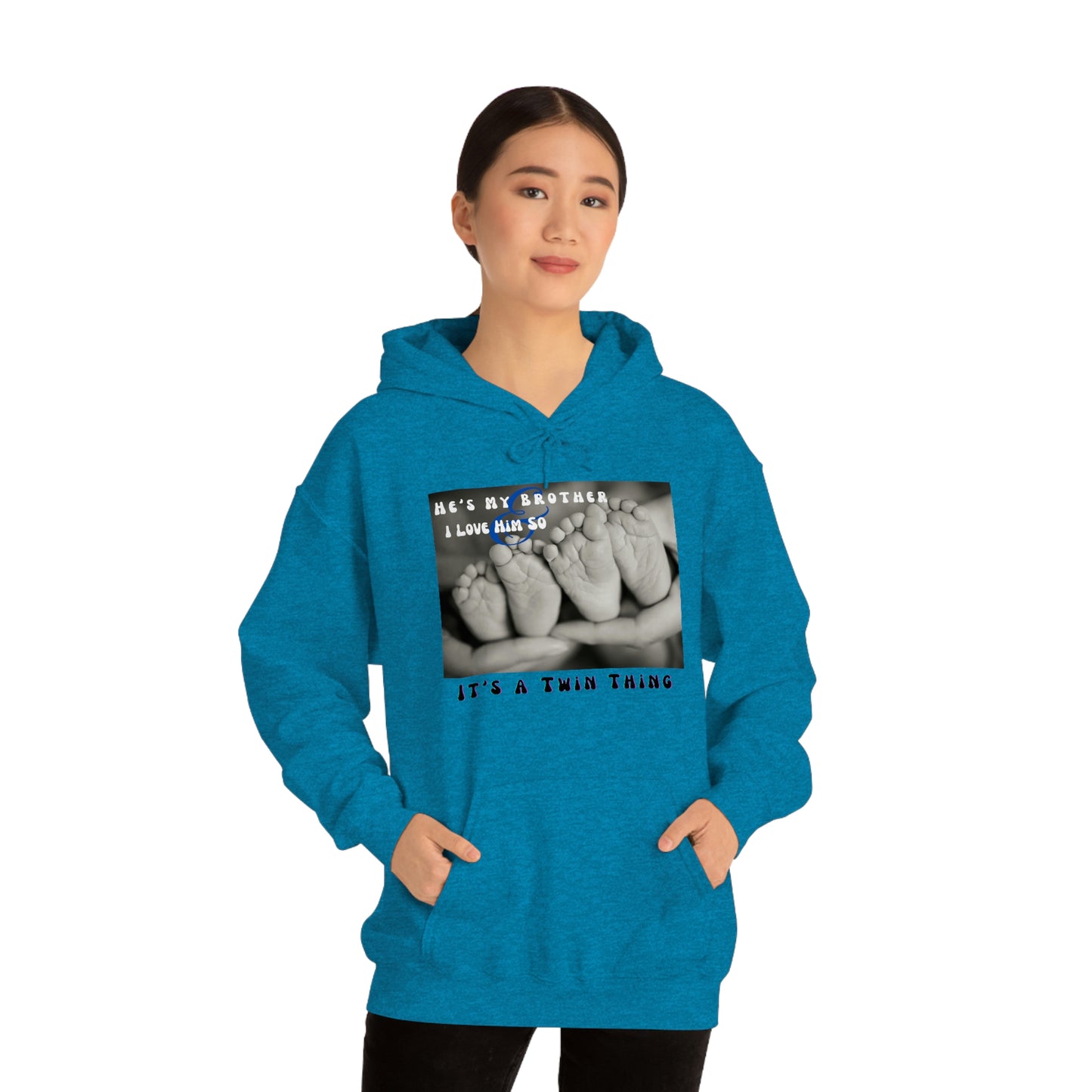 Twin, Unisex Heavy Blend™ Hooded Sweatshirt