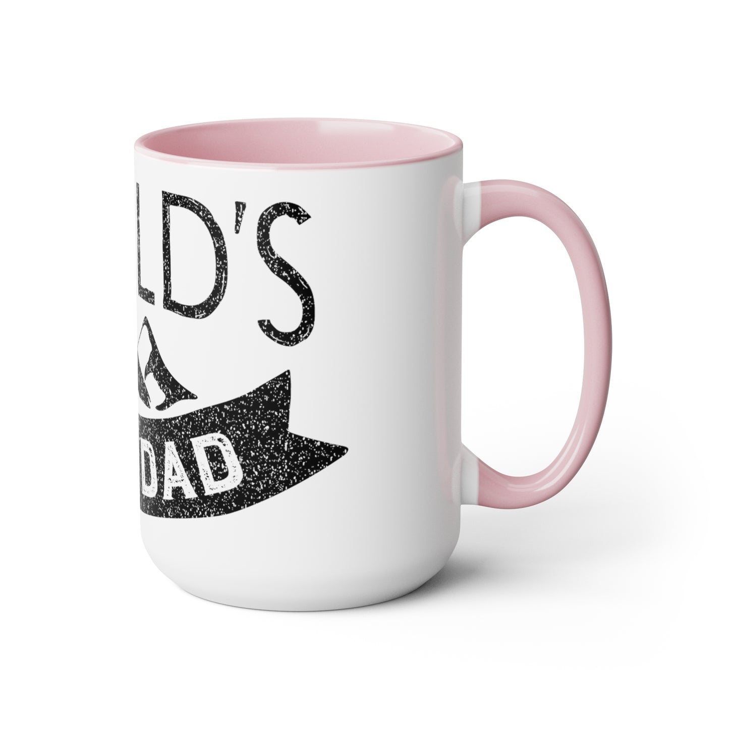 Exotic Print Fathers Day Two-Tone Coffee Mugs, 15oz