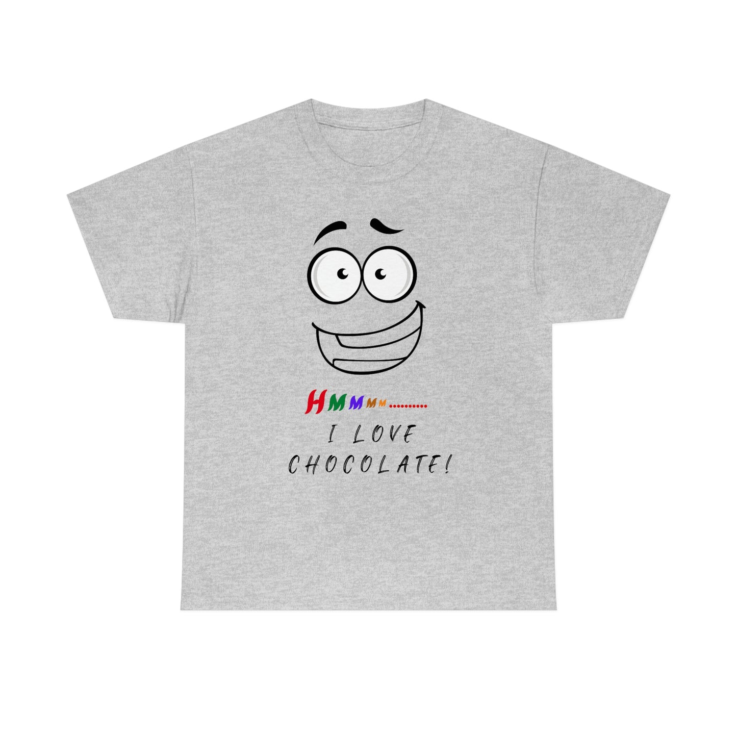 Hmmm... I Love Chocolate Unisex Heavy Cotton Tee