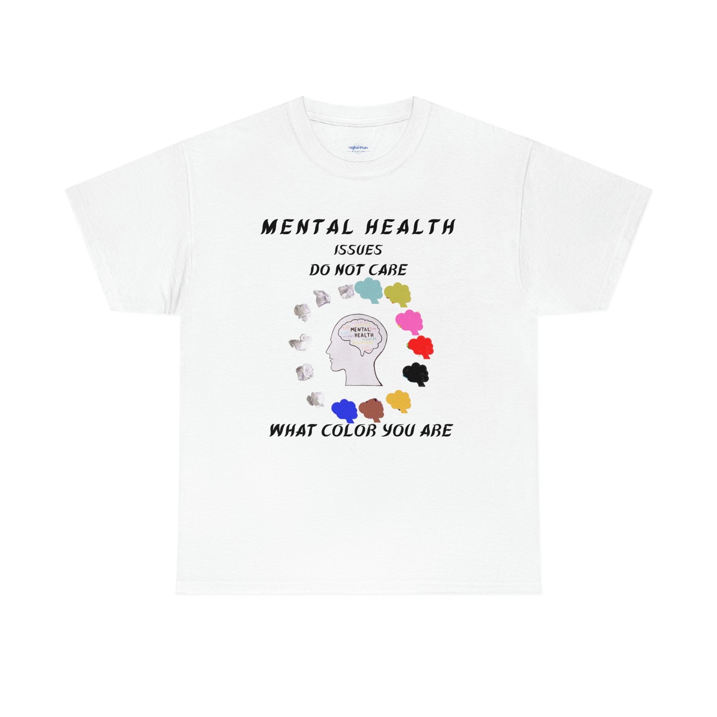 Mental Health Color Unisex Heavy Cotton Tee