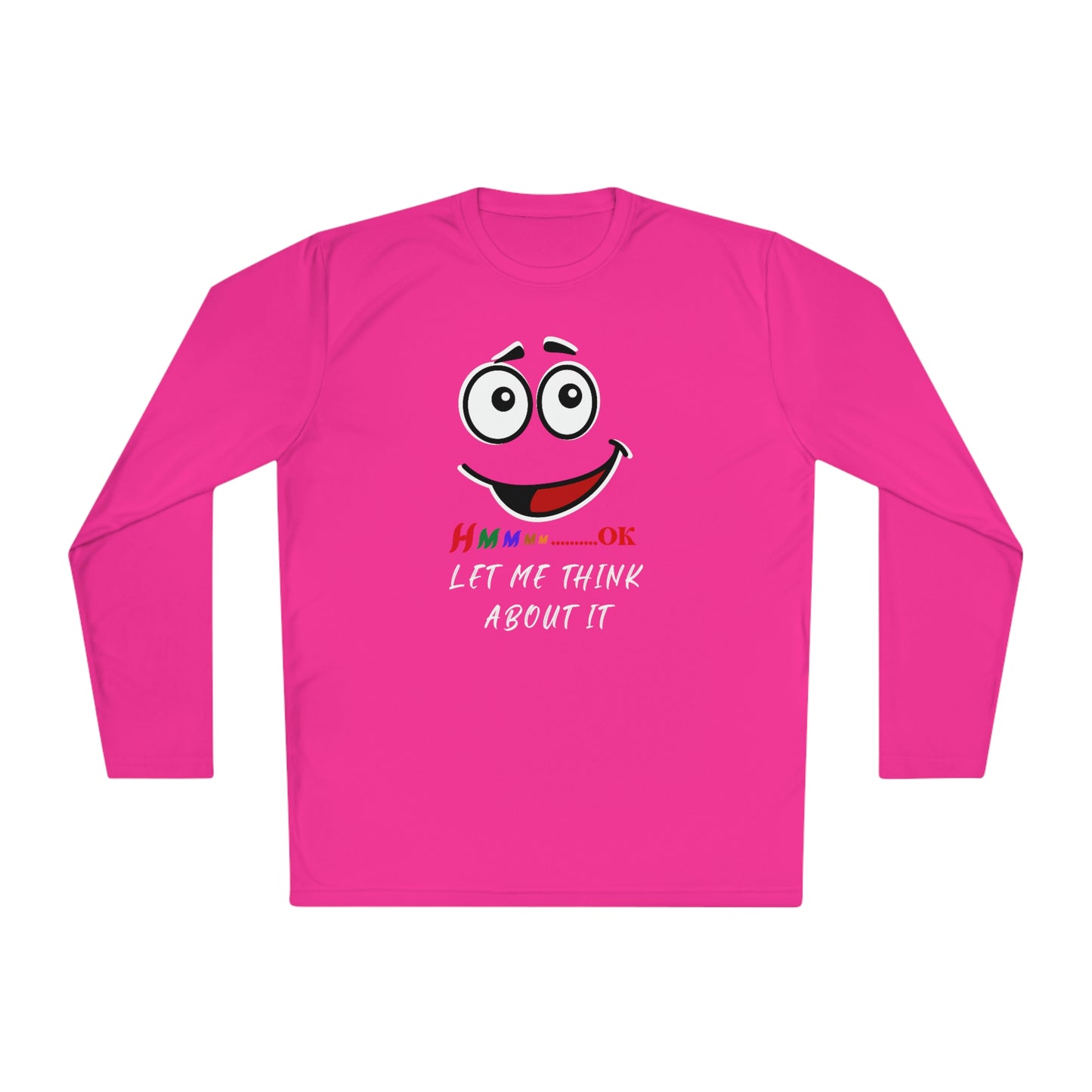 Hmmm, Unisex Lightweight Long Sleeve Tee