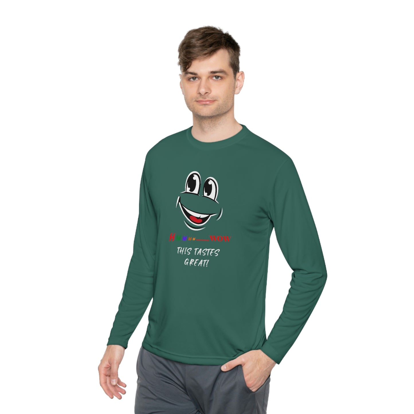 Hmmm, Unisex Lightweight Long Sleeve Tee