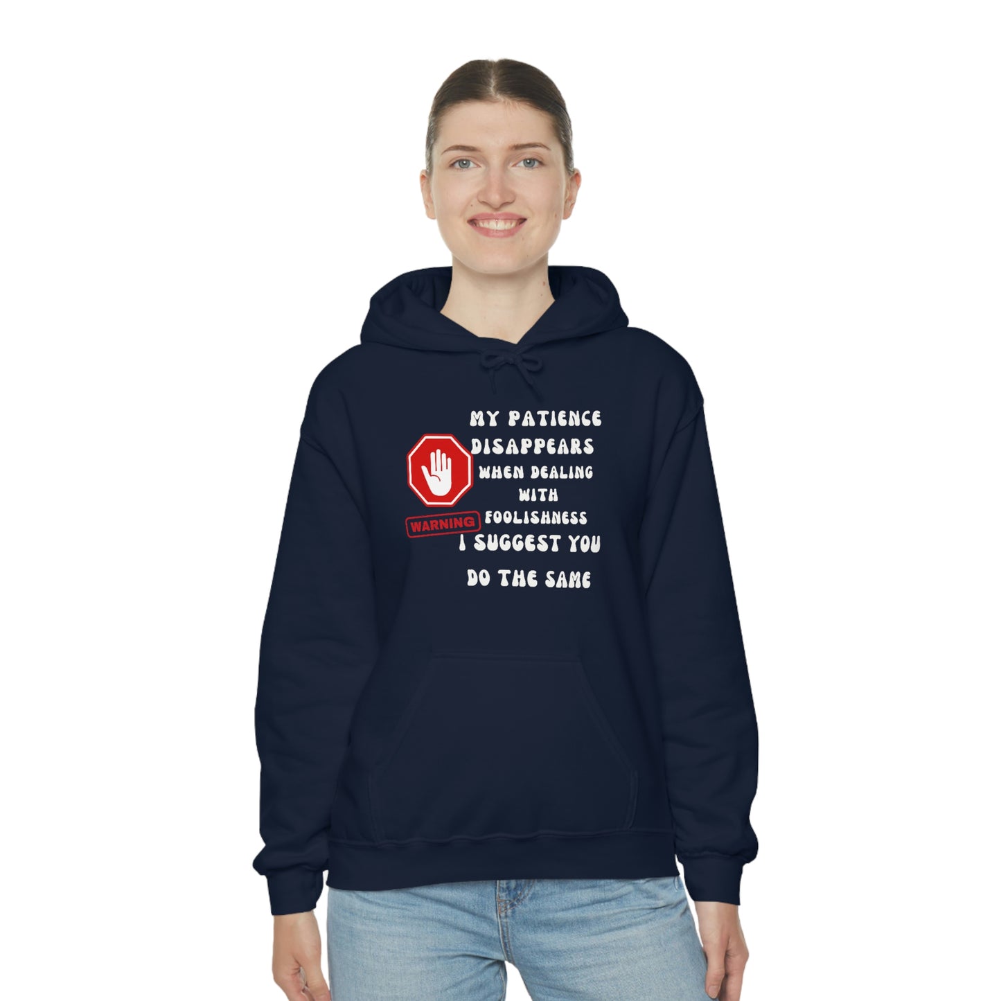 Warning, Unisex Heavy Blend™ Hooded Sweatshirt