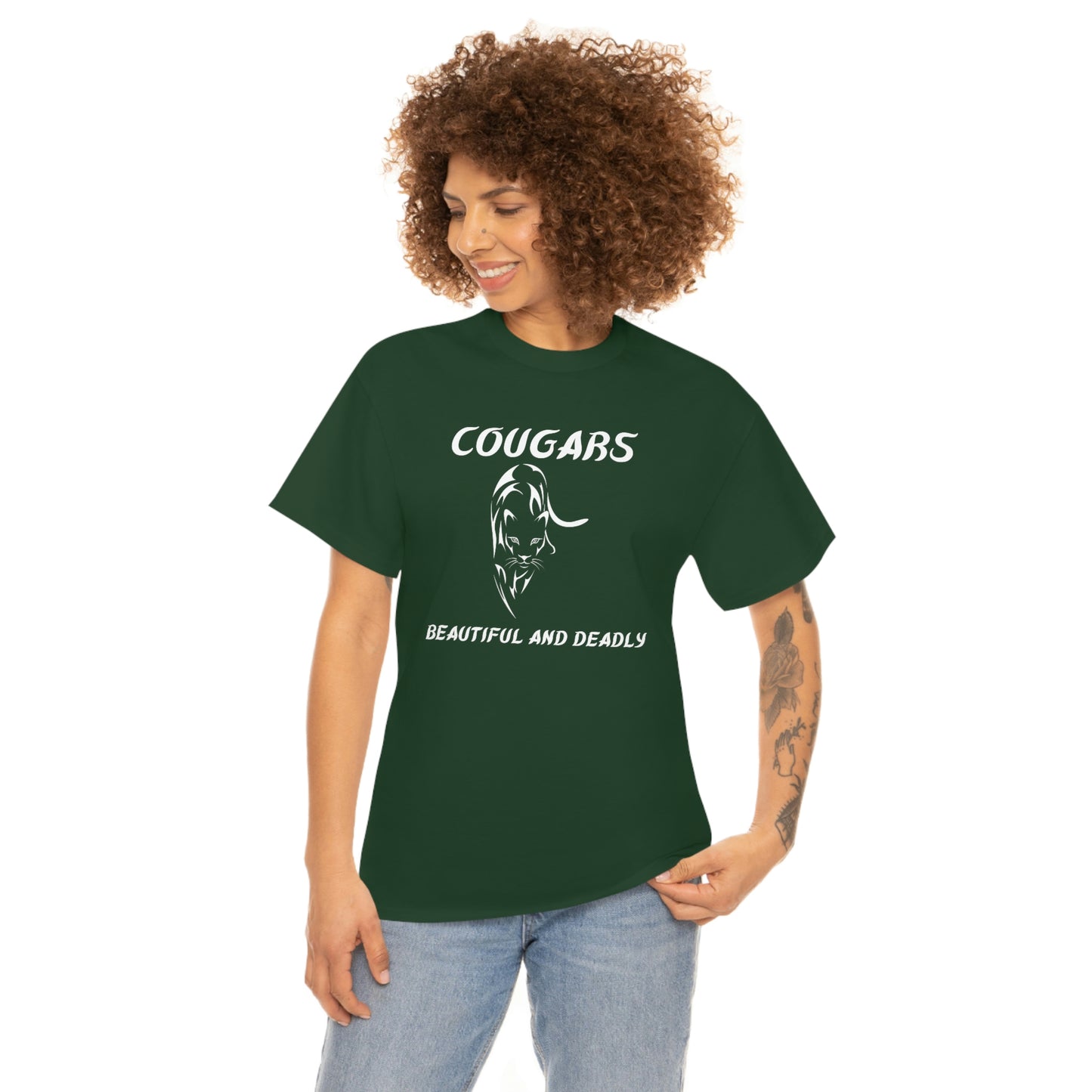 Cougars Unisex Heavy Cotton Tee