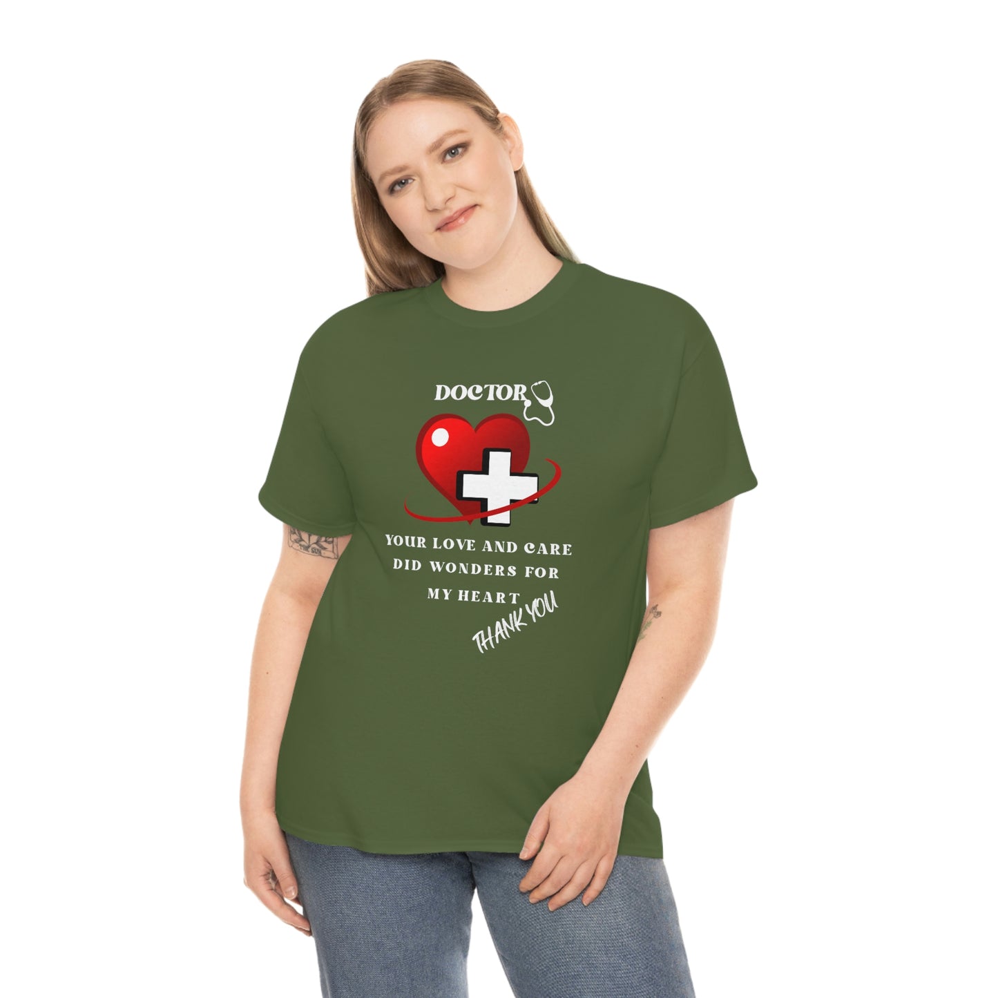 Medical, CVICU, EKG, Unisex Heavy Cotton Tee