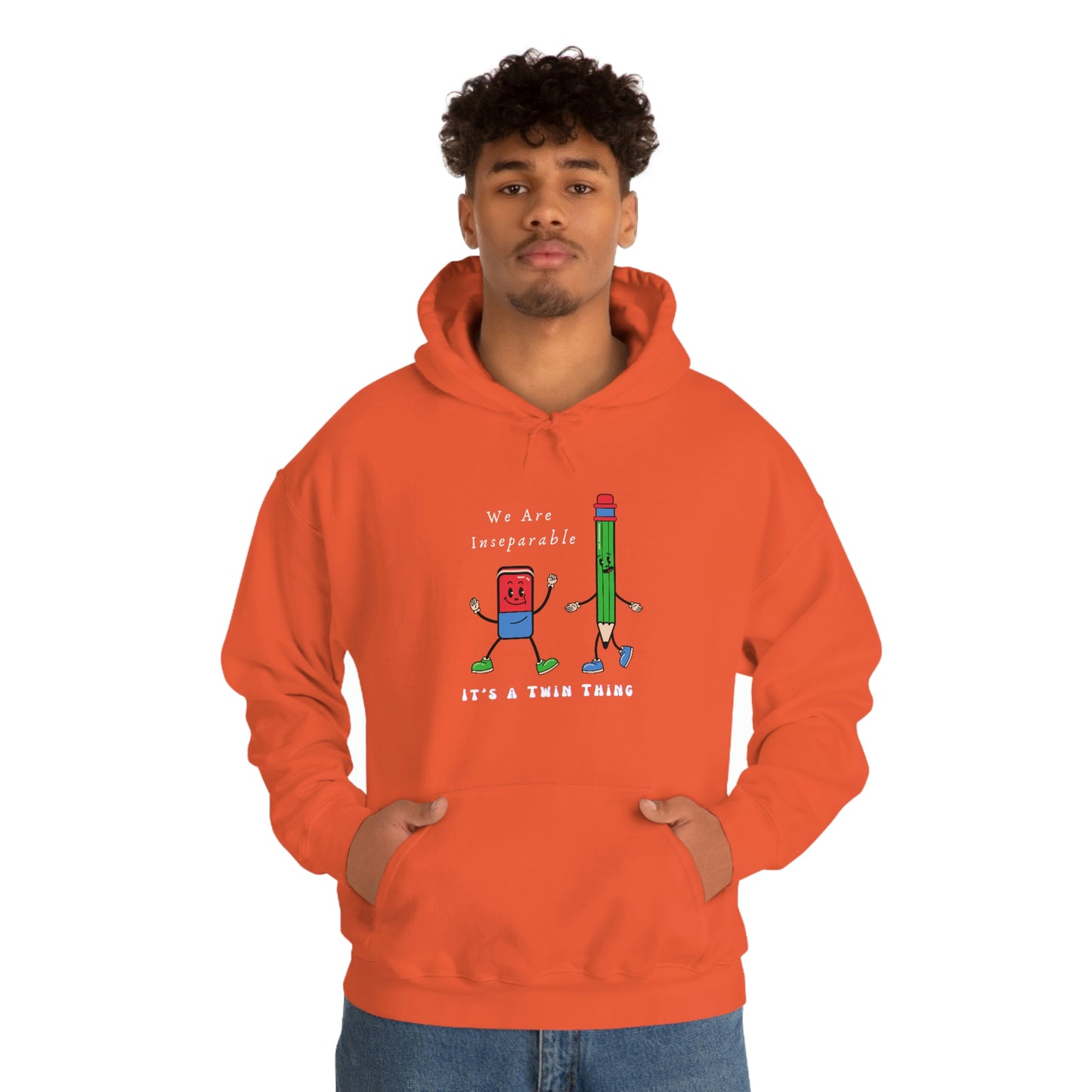 Twin, Unisex Heavy Blend™ Hooded Sweatshirt