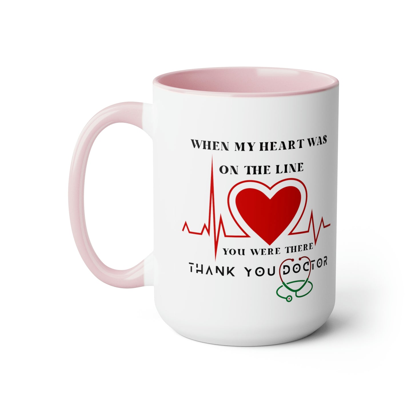 Medical, CVICU, EKG, Two-Tone Coffee Mugs, 15oz