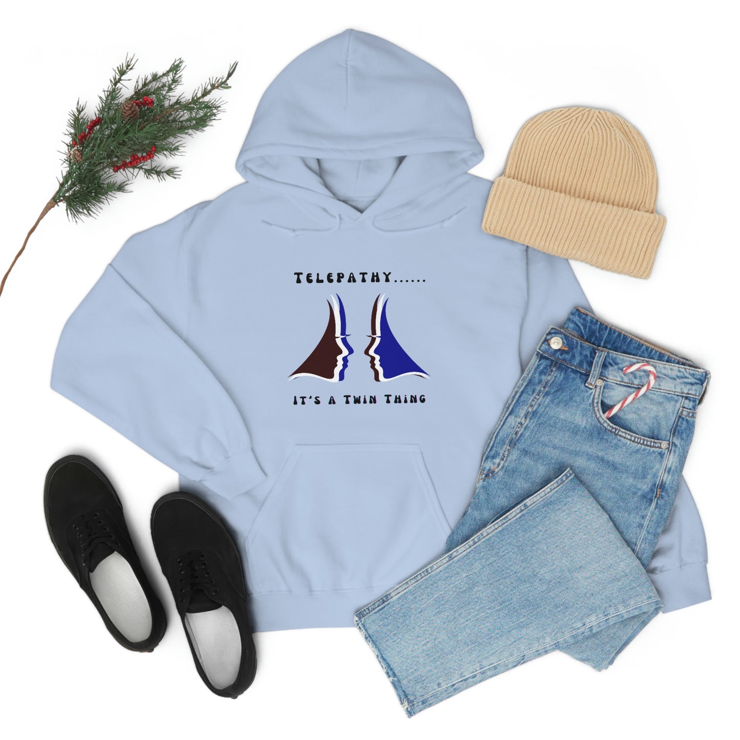 Twin, Unisex Heavy Blend™ Hooded Sweatshirt