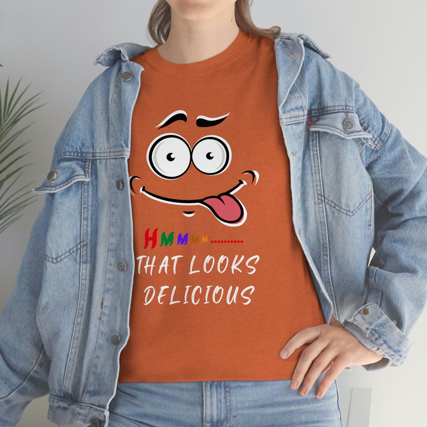 Hmmm, Funny, Unisex Heavy Cotton Tee