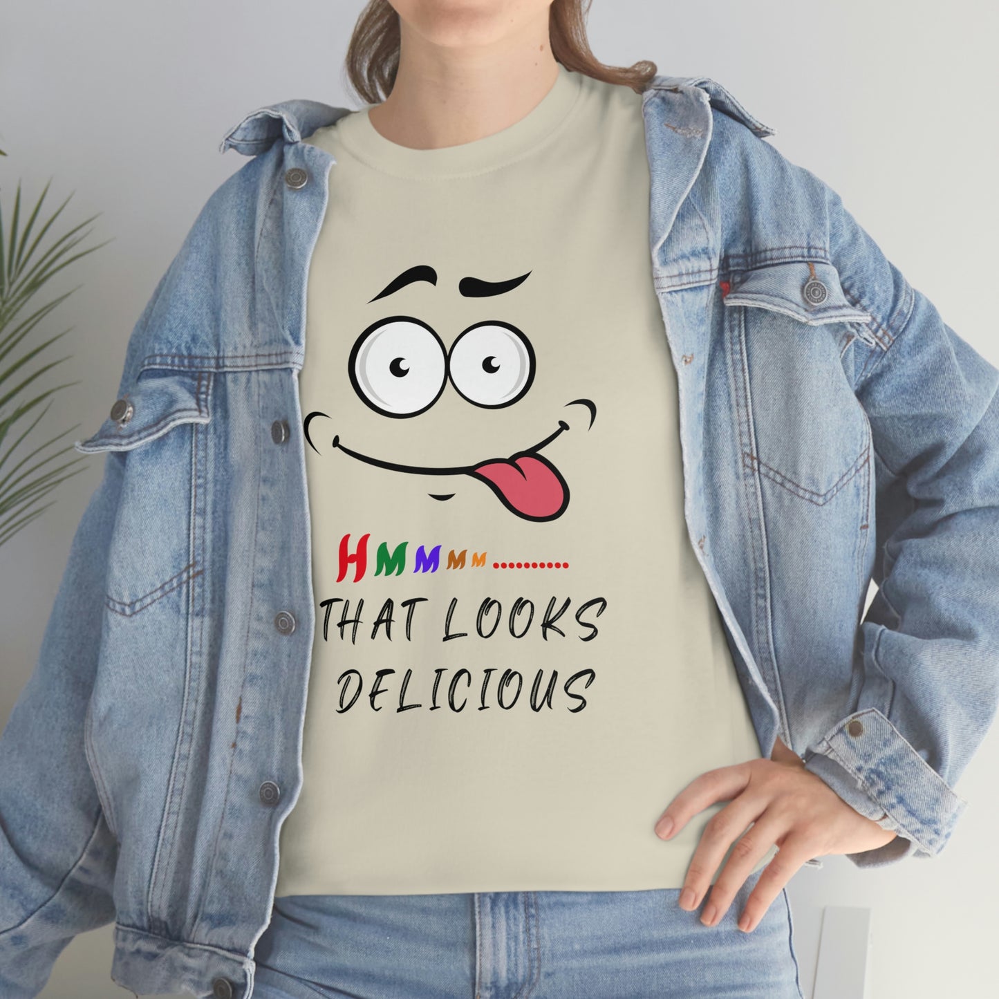 Hmmm, Funny, Unisex Heavy Cotton Tee