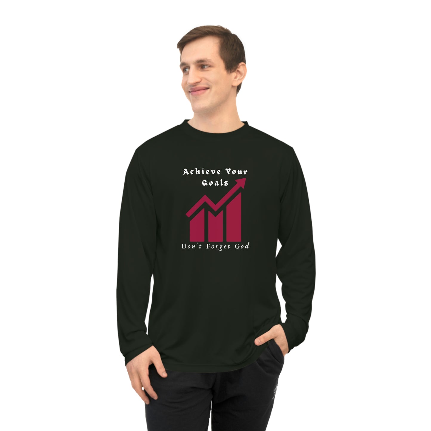 Make It Happen, Unisex Performance Long Sleeve Shirt