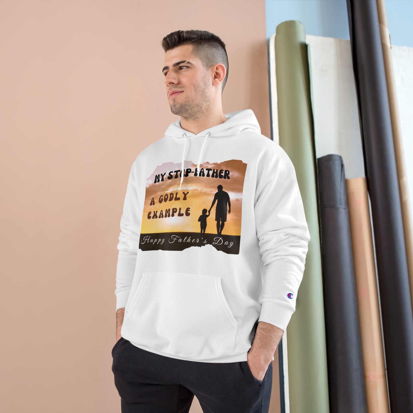 Exotic Print Father's Day Champion Hoodie